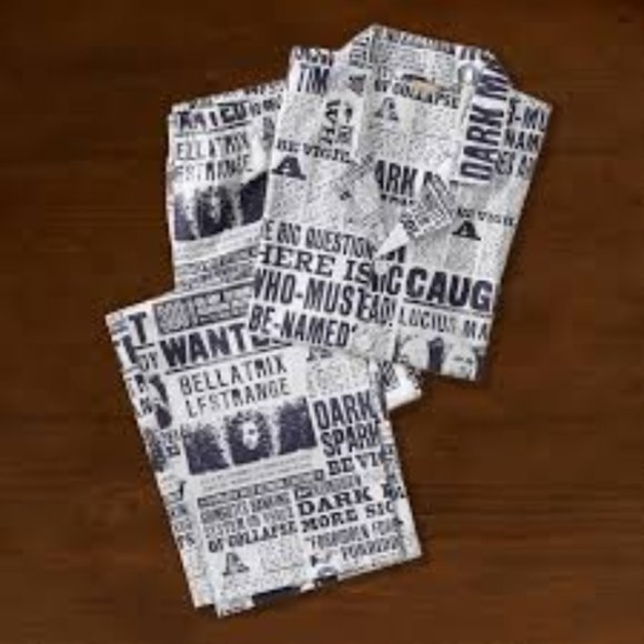 NEW Harry potter Pottery barn teens size MEDIUM daily prophet pajamas - Picture 5 of 6